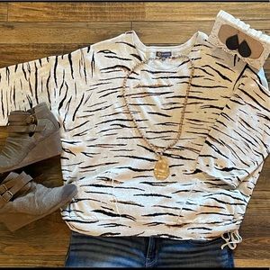 Cute Democracy Side Tie Sweater.  XL